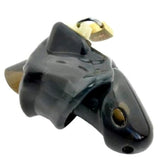 Dick Cage Silicone Chastity Device Black - - Male Chastity